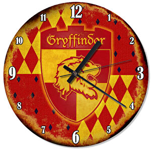 Harry Potter Gryfindor Arma Akarlı Duvar Saati