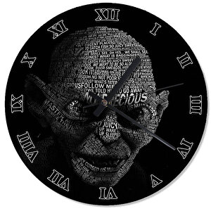 Smeagol Gollum Desenli Duvar Saati