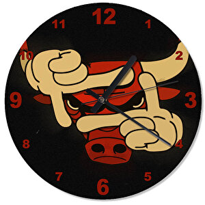 Chicago Bulls Analog Duvar Saati