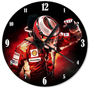 Formula 1 Sürücüsü Duvar Saati