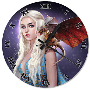 Daenerys Targaryen Khalessi Duvar Saati