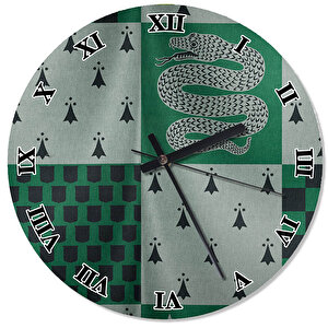 Slytherin Harry Potter Analog Duvar Saati