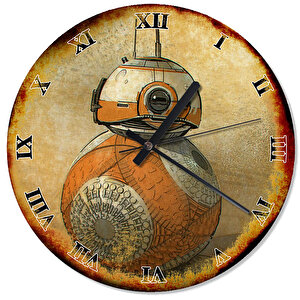 Eski Zeminde  Art Bb 8 With Treads Tasarım Duvar Saati