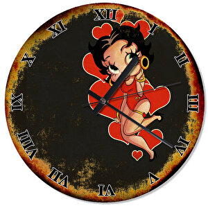 Betty Boop Mutafak Tipi Duvar Saati