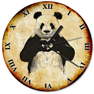 Kalpli Panda Tasarım Duvar Saati