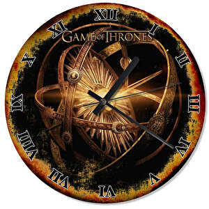 Game Of Thrones Desenli Duvar Saati
