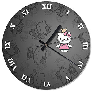 Hello Kitty Alice Tasarım Duvar Saati