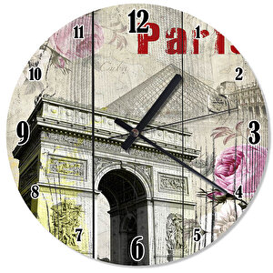 Paris Zafer Takı(arc De Triomphe) Tasarım Duvar Saati