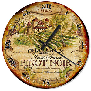 Eski Zeminde Pinot Noir Bağı Duvar Saati