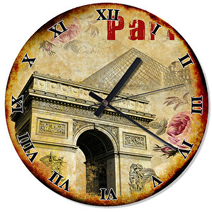 Paris Zafer Takı(arc De Triomphe) Analog Duvar Saati