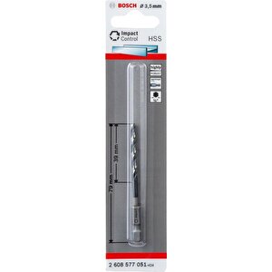 Impact Hss 3,5x79mm 1/4" Altıgen Matkap Ucu 2608577051