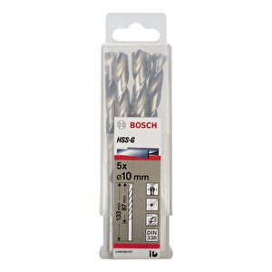 Hss-g 10 Mm 5'li Taşlanmış Metal Matkap Ucu 2608595077