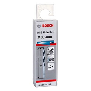 Bosch Hss Pointeq  3,5 Mm 10'lu Metal Matkap Ucu 2608577203