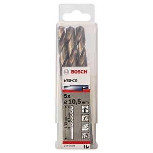 Hss-co 10,5 Mm 5'li Kobaltlı Matkap Ucu 2608585900