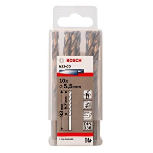Hss 5,5 Mm 10'lu Kobaltlı Matkap Ucu 2608585888