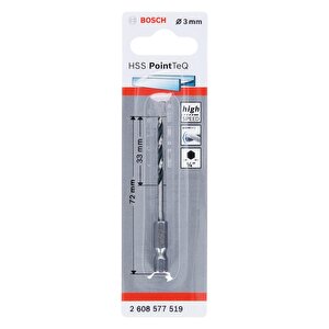 Pointeq 3mm 1/4 Adap. Metal Matkap Ucu 1'li 2608577518 Bosch