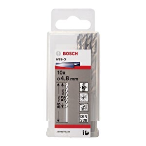 Hss-g 4,8x86 Mm Metal Matkap Ucu 10'lu Paket 2608595334