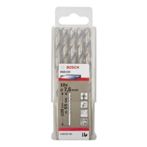 Hss-co 7,5 Mm 10'lu Kobaltlı Matkap Ucu 2608585893