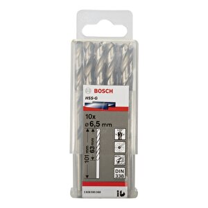 Hss-g 6,5 Mm 10'lu Taşlanmış Metal Matkap Ucu 2608595068