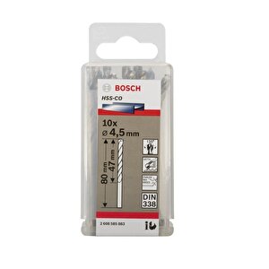 Hss-co 4,5 Mm 10'lu Kobaltlı Matkap Ucu 2608585883