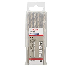 Hss-co 7 Mm 10'lu Kobaltlı Matkap Ucu 2608585892