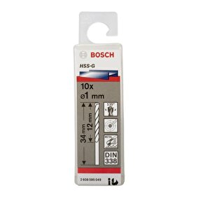 Hss-g 1 Mm 10'lu Taşlanmış Metal Matkap Ucu 2608595049