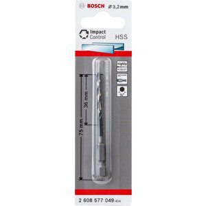 Impact 3,2mm Hss 1/4" Metal Matkap Ucu 2608577049