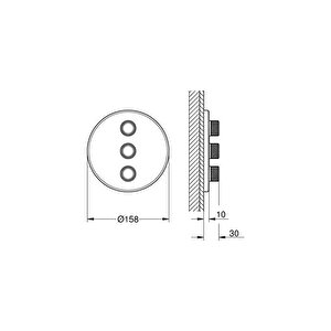 Grohtherm Smartcontrol Üç Noktadan Akış Kontrollü Kumanda - 29122000