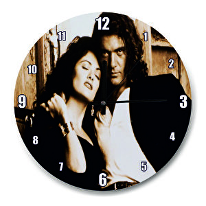Desperado Antonio Banderas Ve Salma Hayek  Duvar Saati