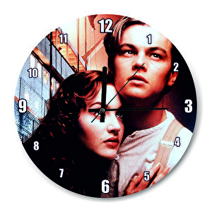 Titanic Leonardo Di Caprio Ve Kate Winslett  Duvar Saati