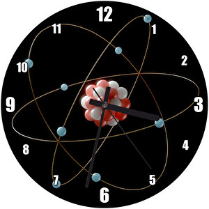 Atomic Model Duvar Saati