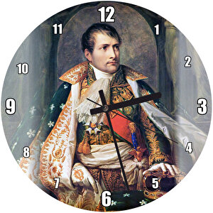 Napoleon Bonaparte Tahtta Tacı  Duvar Saati