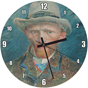 Vincent Van Gogh Kendi Portresi Duvar Saati