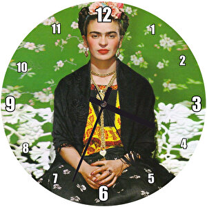 Frida Kahlo Kostüm Görseli Duvar Saati