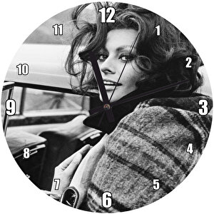 Sophia Loren Telefonda Duvar Saati