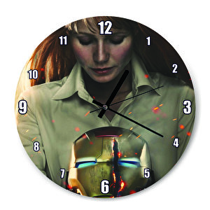 Iron Man 3 Film Poster  Duvar Saati