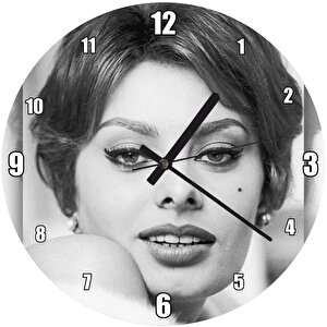 Sophia Loren Çekici Duvar Saati
