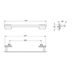 Vitra Base 600 Uzun Havluluk A4413136 Mat Siyah