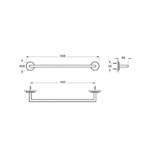 Vitra Origin A4488636 Havluluk 45 Cm,mat Siyah