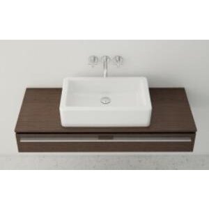 Vitra Nuo Çanak Lavabo 7436b003-0016 Dikdörtgen - Kompakt - 50x38 Cm - Armatür Deliksiz - Su Taşma Deliksiz - Beyaz