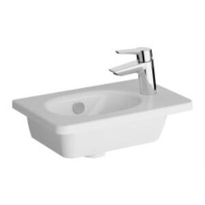 Vitra Zentrum Etajerli Lavabo 7789b003-0029 Dikdörtgen - Kompakt - 45x28 Cm - Sağdan Tek Armatür Delikli - Su Taşma Delikli - Beya