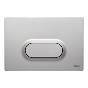 Vitra Loop O 740-1086 Tek Basmalı Kumanda Paneli, İz Bırakmaz, Mat Krom