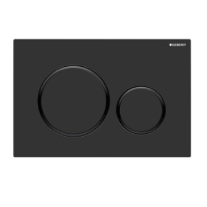 Geberit Sigma20 115.882.dw.1 Kumanda Kapağı - Çift Basmalı - Siyah/mat Siyah/siyah