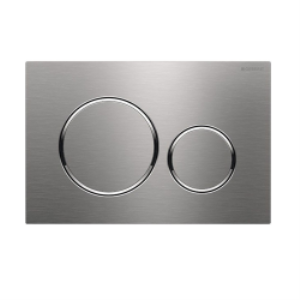 Geberit Sigma20 115.882.sn.1 Kumanda Kapağı - Çift Basmalı - Paslanmaz Çelik