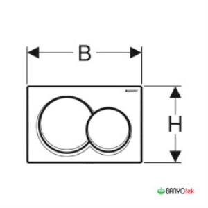 Geberit Alpha01 115.035.11.1 Kumanda Kapağı - Beyaz