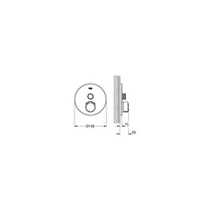Smartcontrol Tek Valfli Akış Kontrollü Ankastre Duş Bataryası 29144000