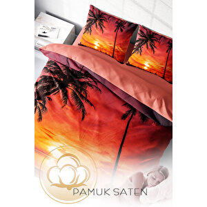 Monohome Gun Batımı 3d Çift Kişilik Nevresim Takımı