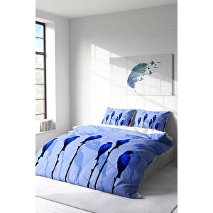Blue Birds Naturel Çift Kişilik Nevresim Takımı