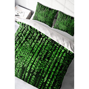 The Coder 3d Pamuk Saten Çift Kişilik Nevresim Takımı