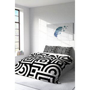 Geometric Mixed Modern Çift Kişilik Nevresim Takımı